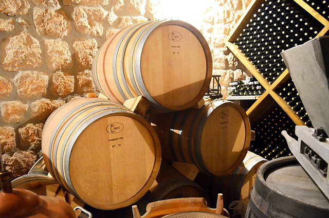 Oak barrels, Skar, Lekri Winery, Lapad, Dubrovnik, Croatia
