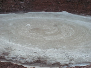 frozen pond swirl