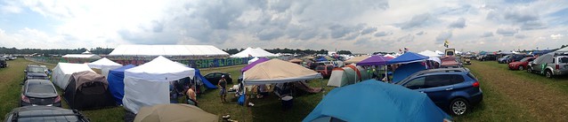 Bonnaroo 2013 - Another panoramic from campsite (These are our tents in middle/left foreground)
