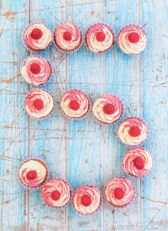 Raspberry Swirl Cupcakes