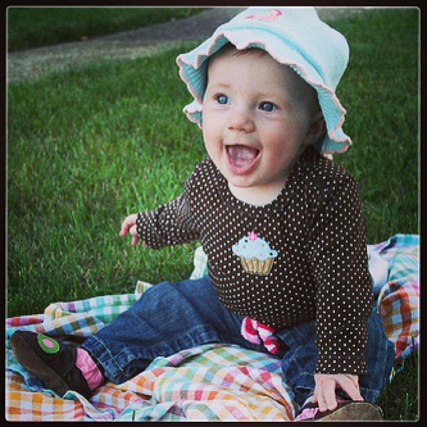 Throwback Thurs: my daughter at 6 months old. Pic taken 4 years ago!   #tbt