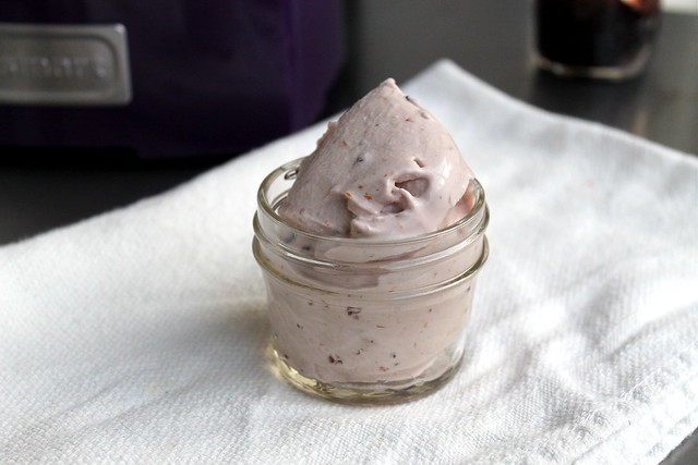 Homemade Jam Ice Cream - vegan & gluten free