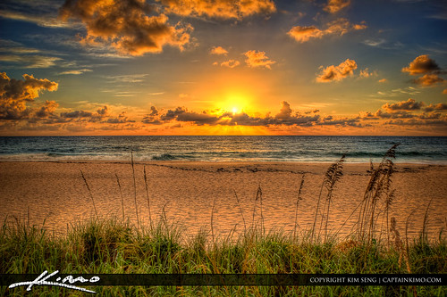 West Palm Beach Sunrise at the Beach by Captain Kimo