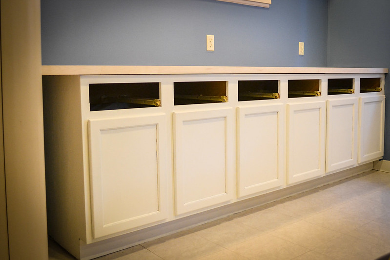 work with what you got: remodeled basement cabinet | things i made today