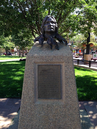 Arapahoe Indian tribute, Pearl St. Mall, Boulder