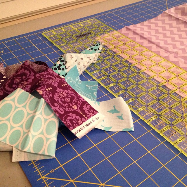 What do you do when you don't have enough scraps in the right colors? Make them!