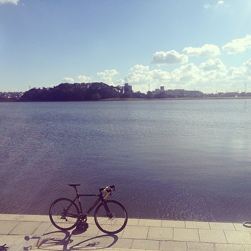 Beautiful day. #lake #bike