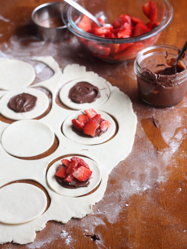 Strawberry Nutella Hand Pies | completelydelicious.com