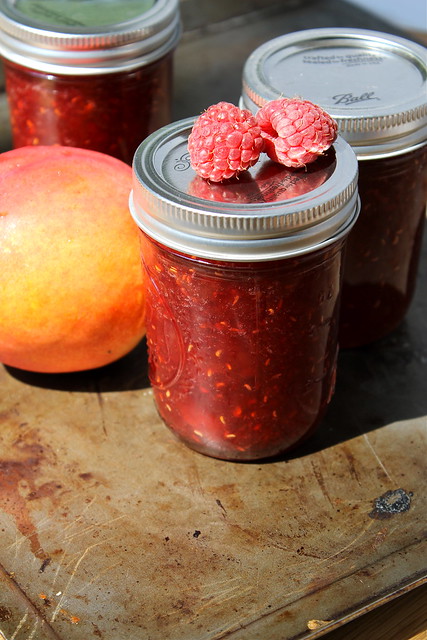 Peach Raspberry Jam - vegan & gluten free