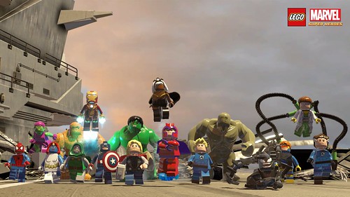 LEGO Marvel Super Heroes cast wallpaper