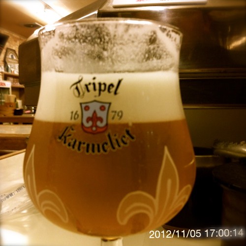ベルギービール大好き！！トリプル・カルメリートKarmeliet Tripel @あじわい回転寿司 禅（ZEN）