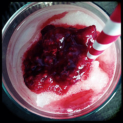 OEP - Frozen Raspberry Lemonade - close-up