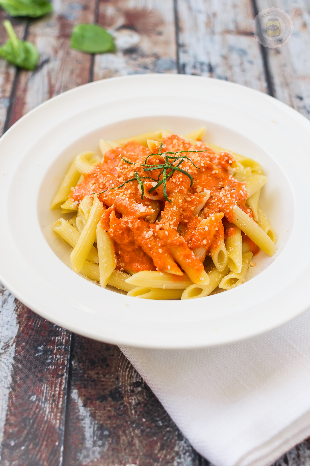 Penne Alla Roasted Red Pepper Sauce Final 2