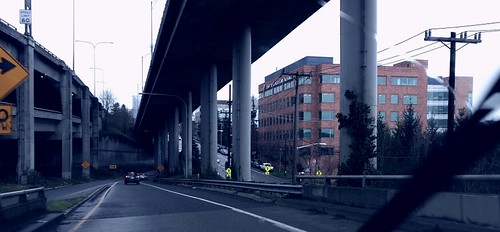 Curve, exit off Hi 5, Seattle, Washington, USA by Wonderlane