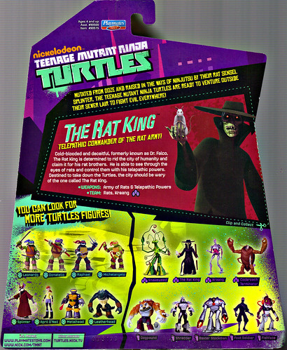 Nickelodeon  TEENAGE MUTANT NINJA TURTLES :: THE RAT KING ..card backer (( 2013 ))
