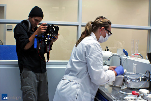 Visiting the Dental Technician Program Labs at CDI College in Surrey, BC - Shooting Video on How Students Study