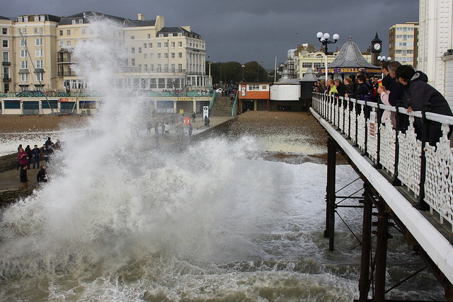 St Jude's storm, Brighton Pier.