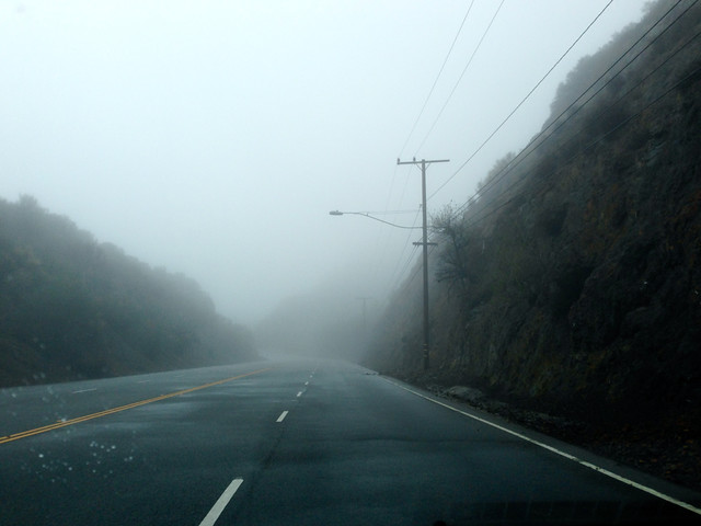 foggy kanan road
