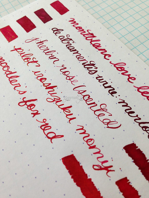 Montblanc Je T'aime Love Letter Ink Writing Samples Comparisons