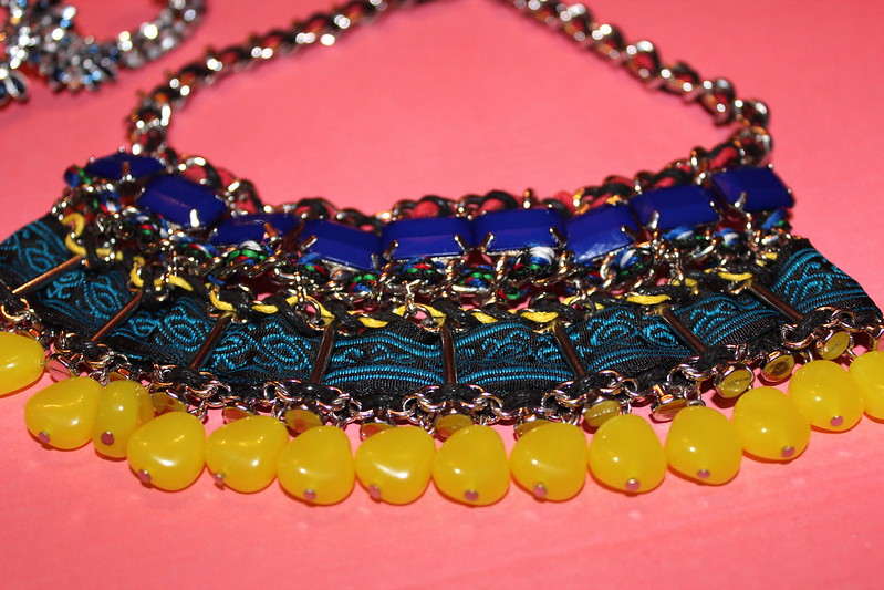 african+print+beaded+necklace