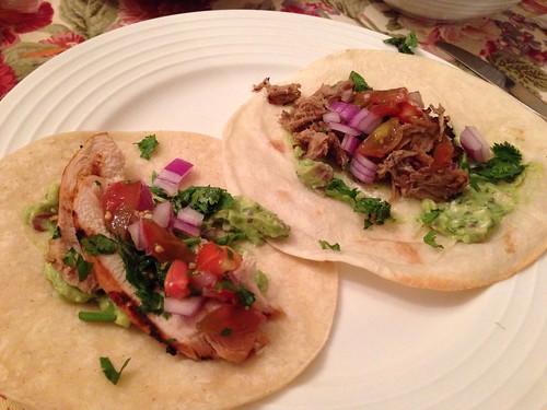 Pulled Pork and Grilled Chicken Tacos