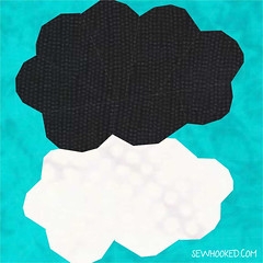 TFiOS Clouds to paper piece