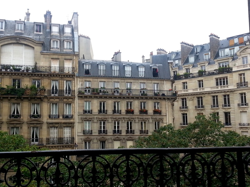 Paris balcony view