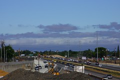 			Klaus Naujok posted a photo:	Highway 4 Widening Contruction Project. Westward view from Hillcrest Avenue bridge.
