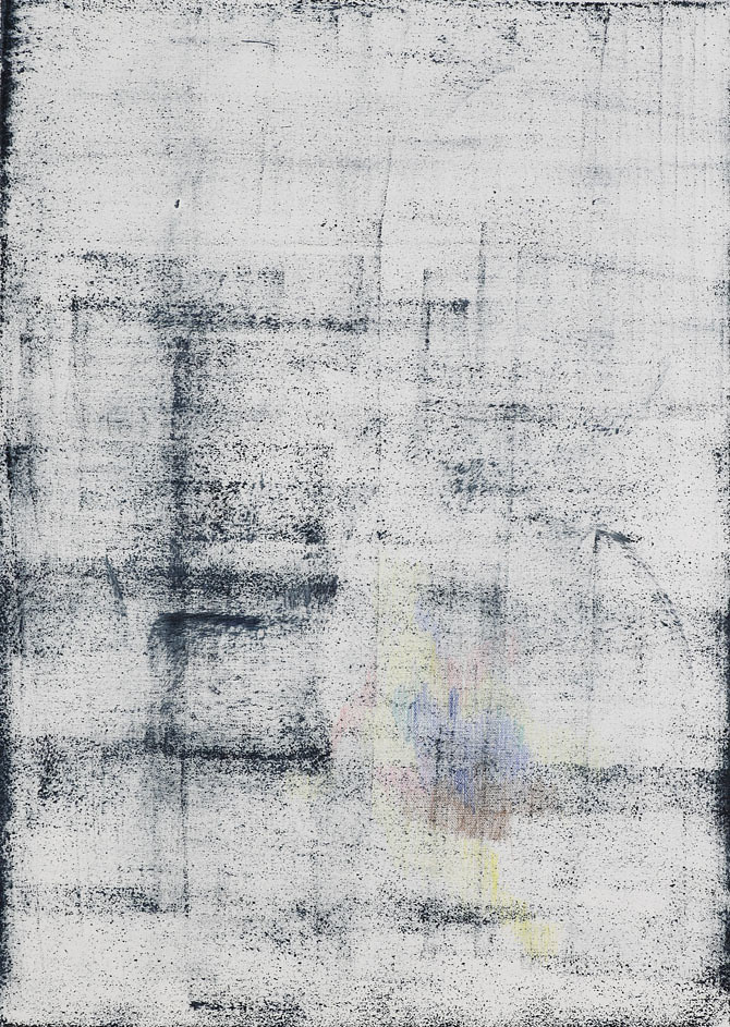 CHRISTINA CHIRULESCU o.T, Öl, Buntstift auf Lw, 70x50cm, 2013