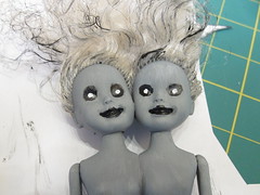 Zombie Siamese Twin Dolls
