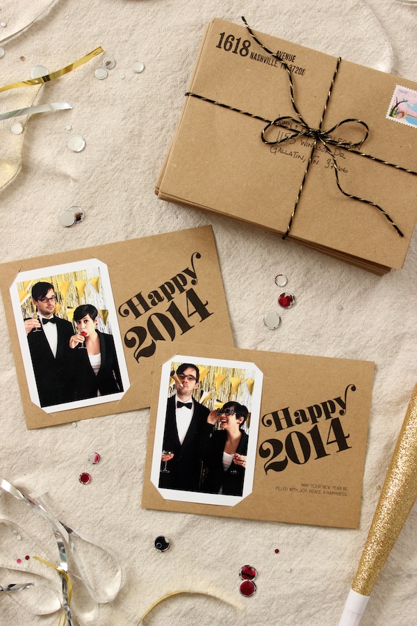 Fabric Paper Glue | DIY Holiday Photo Cards + Free Printable