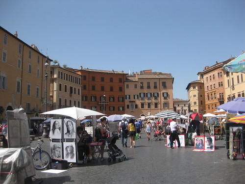 Street markets in Rome, photo courtesy of Talia Klundt