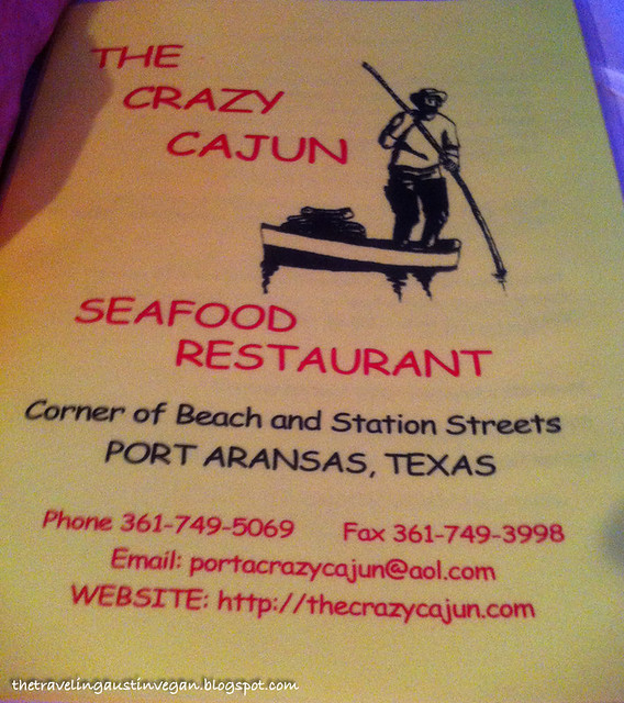 Crazy Cajun Menu - The Crazy Cajun, Port Aransas, TX