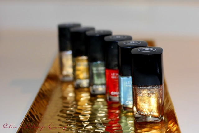 Chanel nail polish rows by Chic n Cheap Living