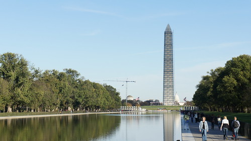 Washington Monument in Scaffolding