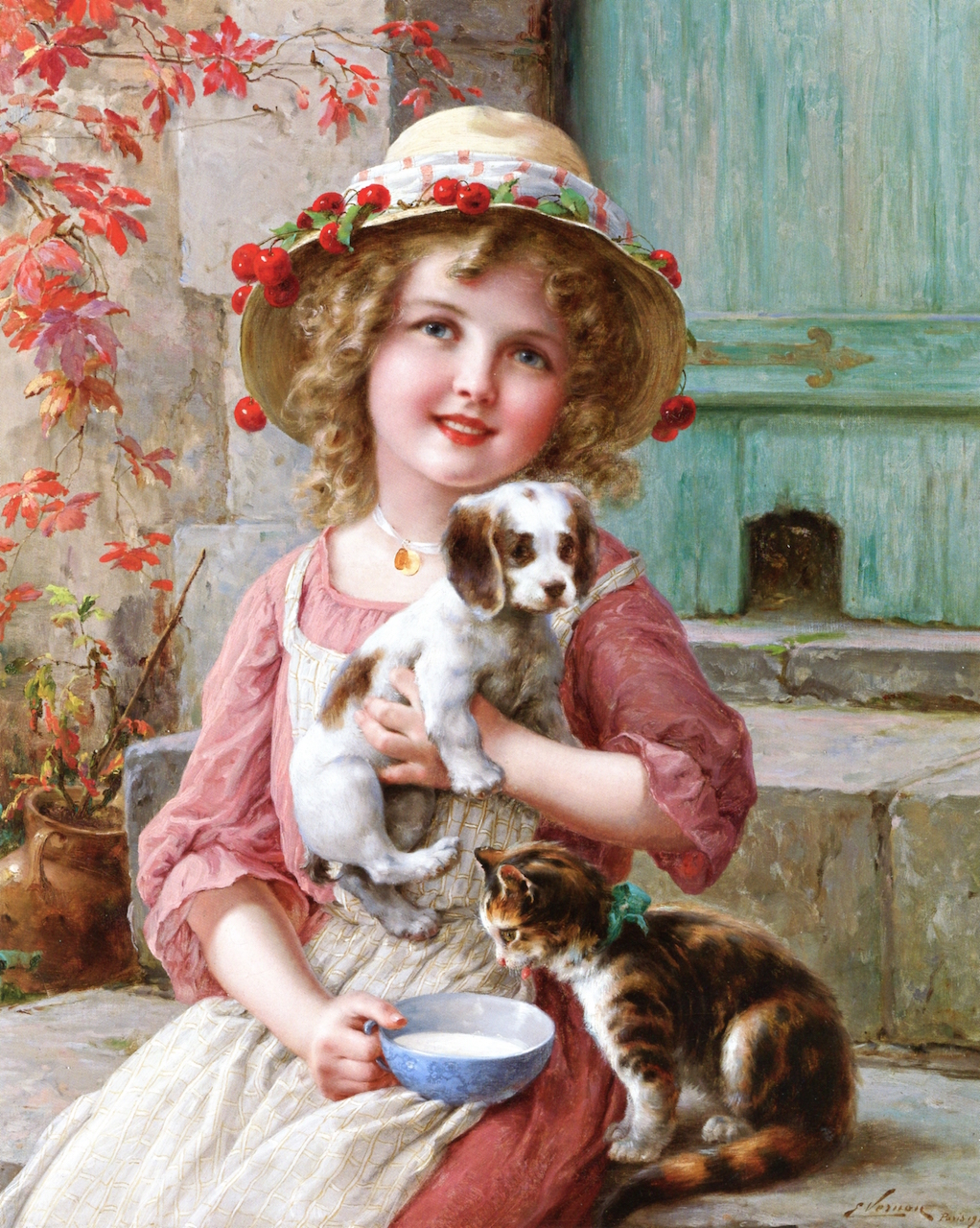 New Friends by Emile Vernon, 1917