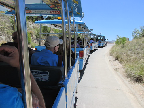Riding aboard the Tram at the San Diego Zoo Safari Park.  San Pasqual Valley California. (Near Escondido)  June 2013. by Eddie from Chicago