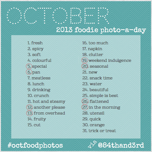 2013 #OctFoodPhotos Foodie Photo-A-Day