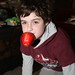 Frodo bobbing for apples