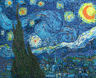 The Starry Night, after Vincent Van Gogh, by Kristen Cumings 2011. 