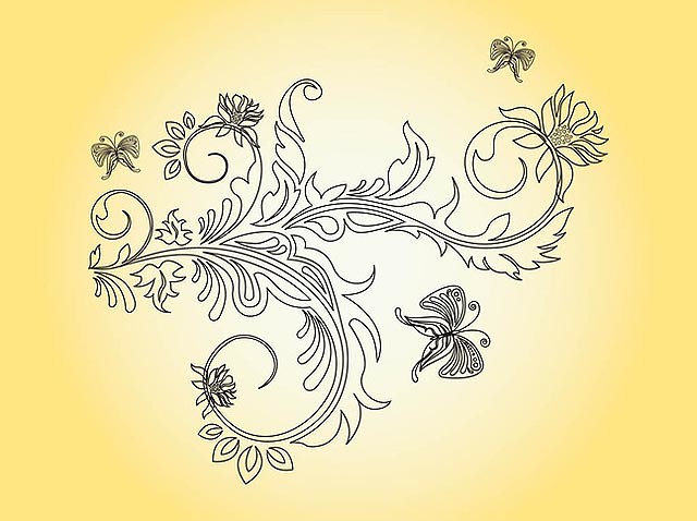 Flower and Butterflies Graphics fresh best free vector packs kits