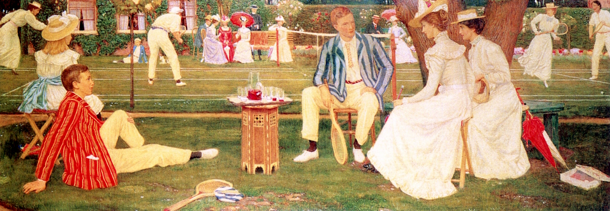 The Tennis Party by Charles March Gere - 1900