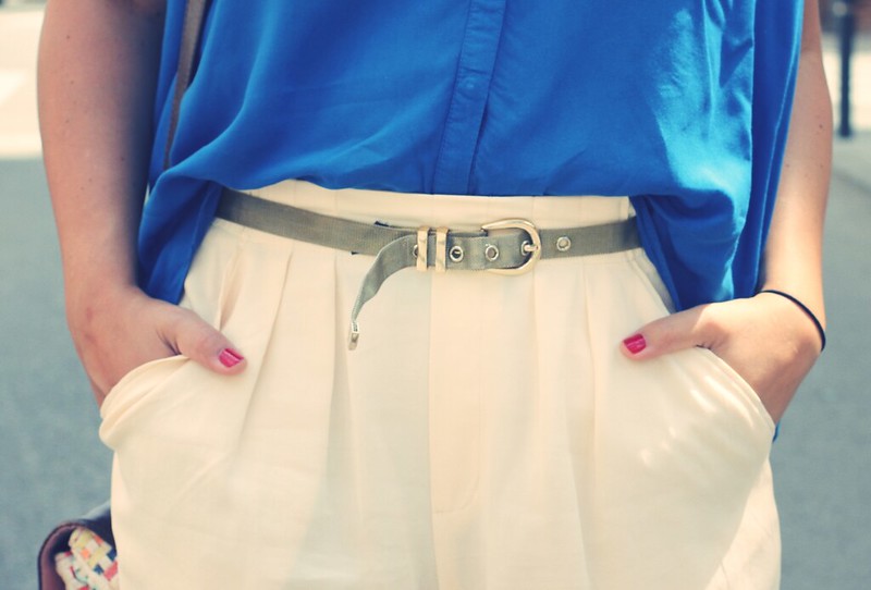 Look Shorts + Camisa azul Klein