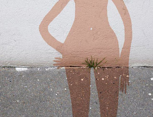 Woman Street Art. Artist Unknown.