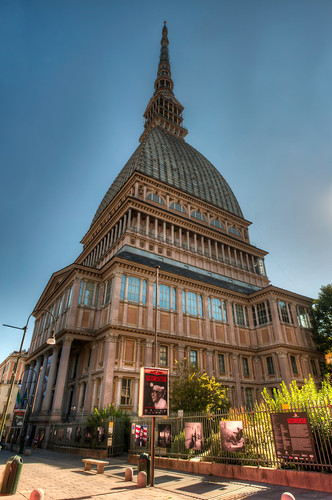 Exterior of the Museo Nazionale del Cinema in Turin Italy