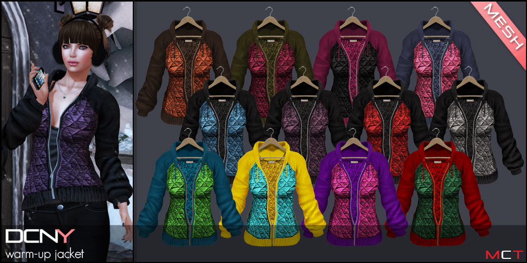 DCNY Warm-Up Jacket Colors