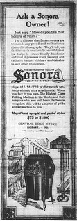 Ad for Sonora phonograph