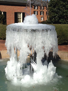 Frozen Fountain at Furman