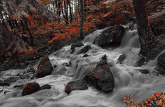 Torrent de la cascade d'Orlier à Magland Ht. Savoie (France)