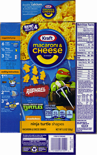 Kraft Macaroni & Cheese :: "TEENAGE MUTANT NINJA TURTLES" Shapes ; "RAPHAEL" box ii  (( 2014 ))
